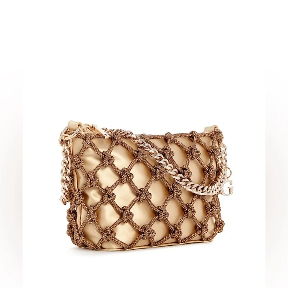 New GUESS Zalina Top-Zip Shoulder Bag - Picture 2 of 7